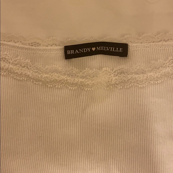 Brandy Melville Tank Top - with lace - Picture 2 of 3